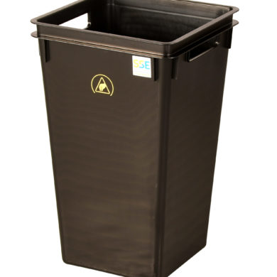 Wez conductive plastic ESD waste bin
