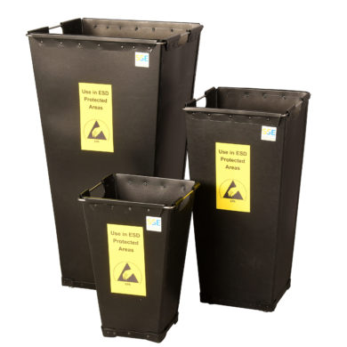 ESD Bins - Conductive Fibreboard Waste Bins