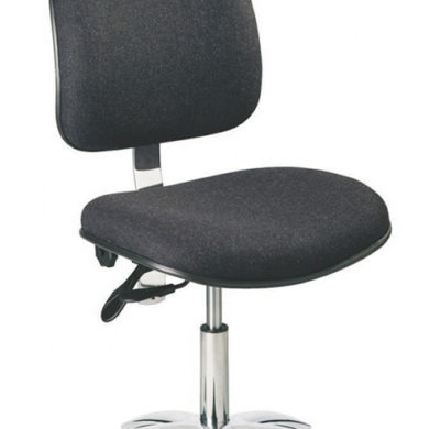 ESD Task chair, low model with castors and charcoal fabric