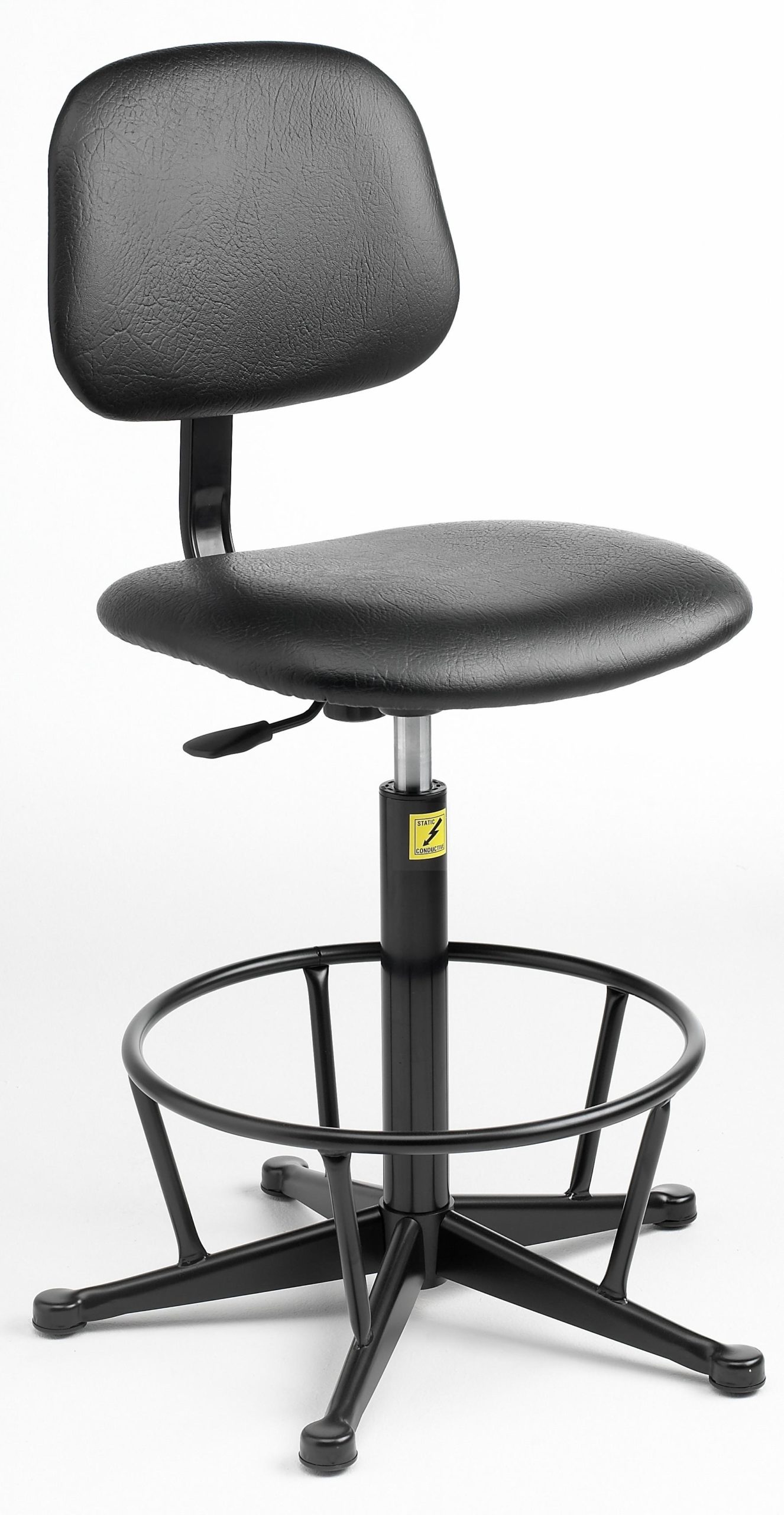 ESD GasLift Chair, high model 550mm 800mm, with feet Static Safe