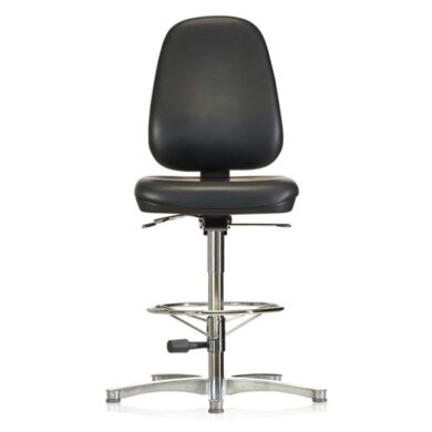 ESD Cleanroom Chair, High Model With Glides 640mm – 850mm