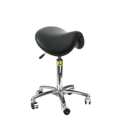 ESD Saddle Chair With Castors