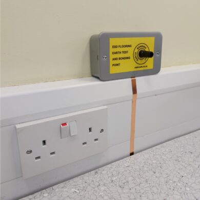 Floor earth bonding box