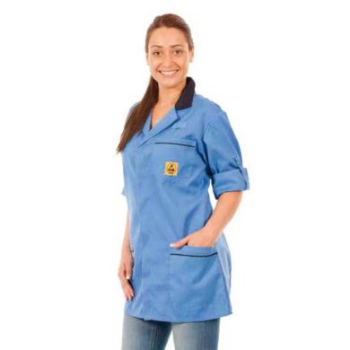 Unisex ESD Lightweight Short Jacket Blue