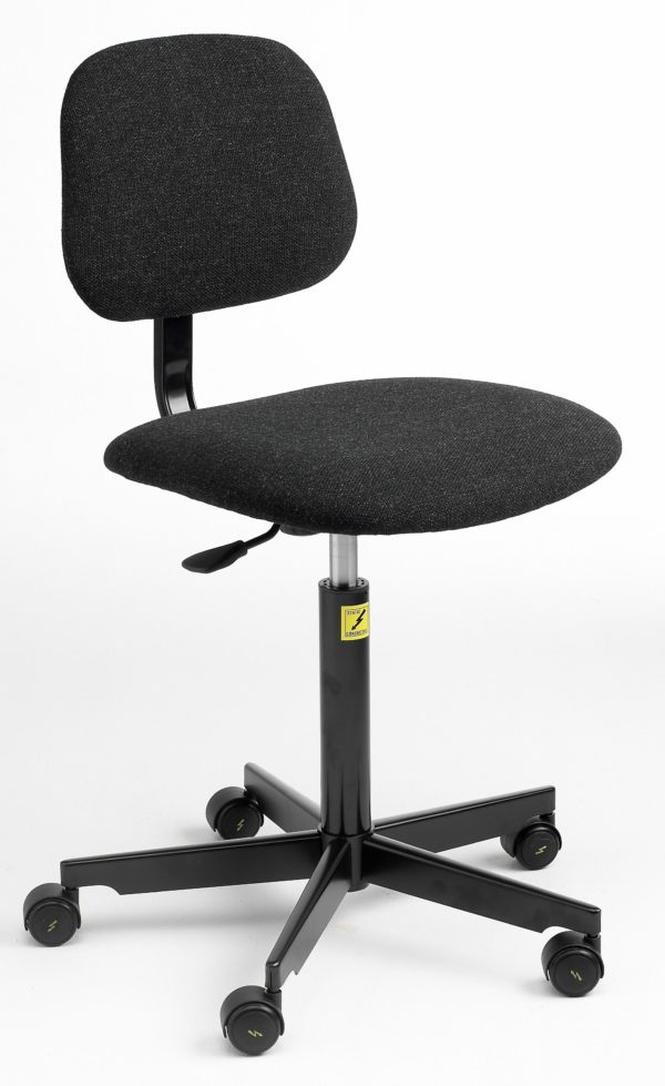 ESD GasLift Chair, low model with castors 450mm 590mm Static Safe