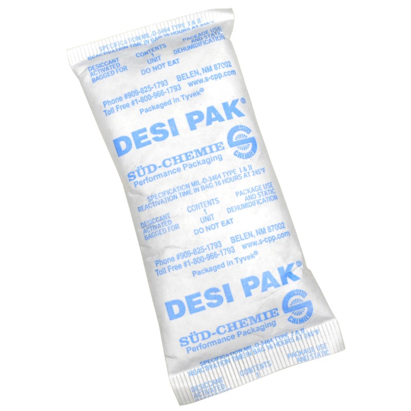 Desiccant Sachet 1 unit 51mm x 102mm 450 per box Static Safe