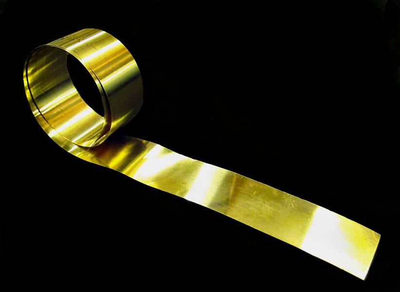Brass Foil Strip 18mm wide Static Safe Environments