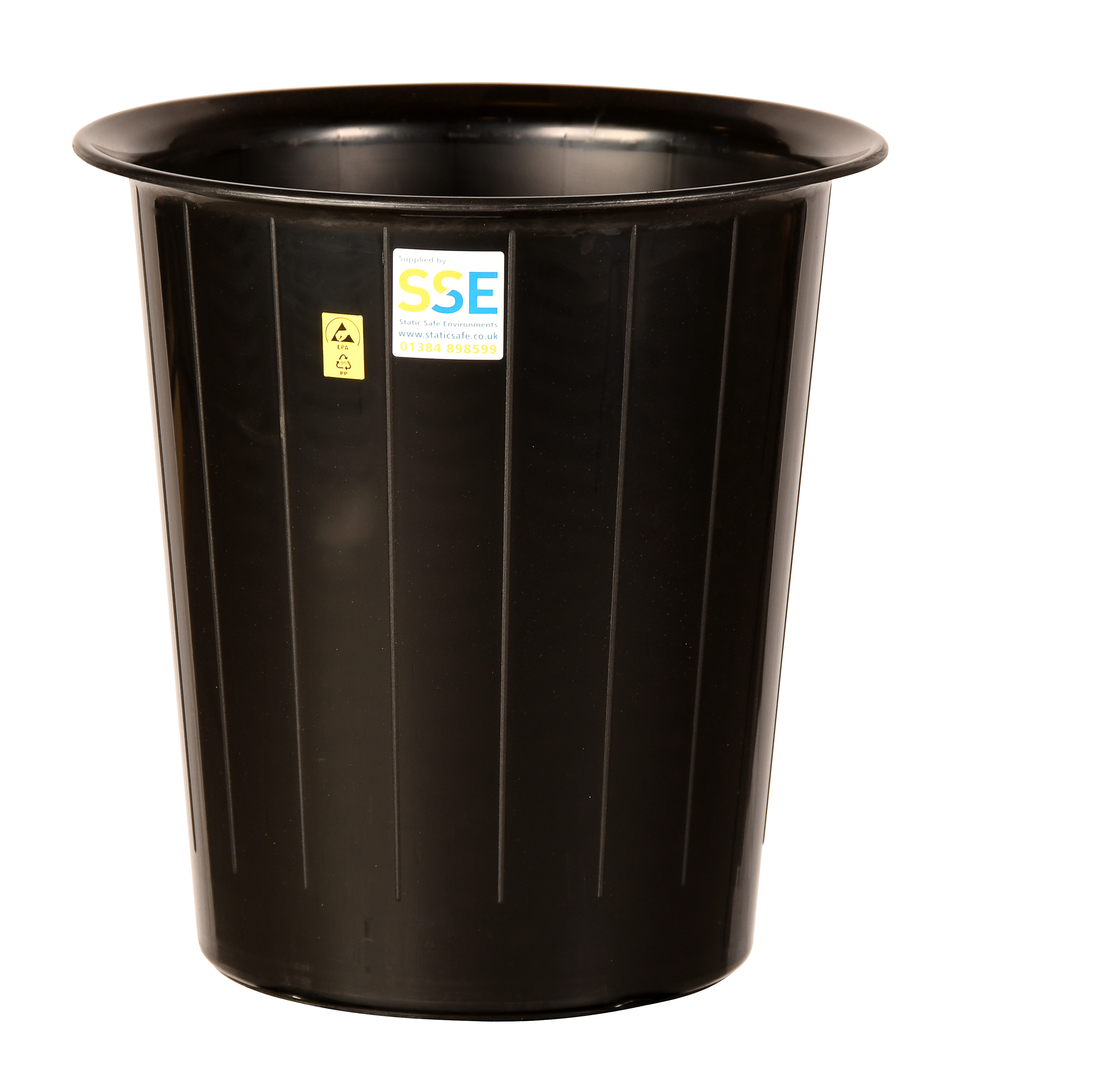 Small Conductive Plastic Waste Bin Static Safe Environments