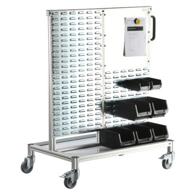 Kitehawke® Louvred Panel ESD Picking Bin Trolley