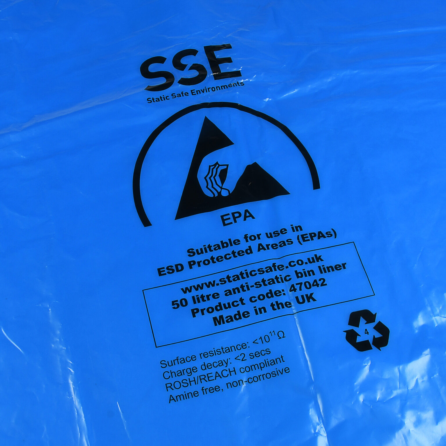 Antistatic ESD Bin Bags Static Safe Environments