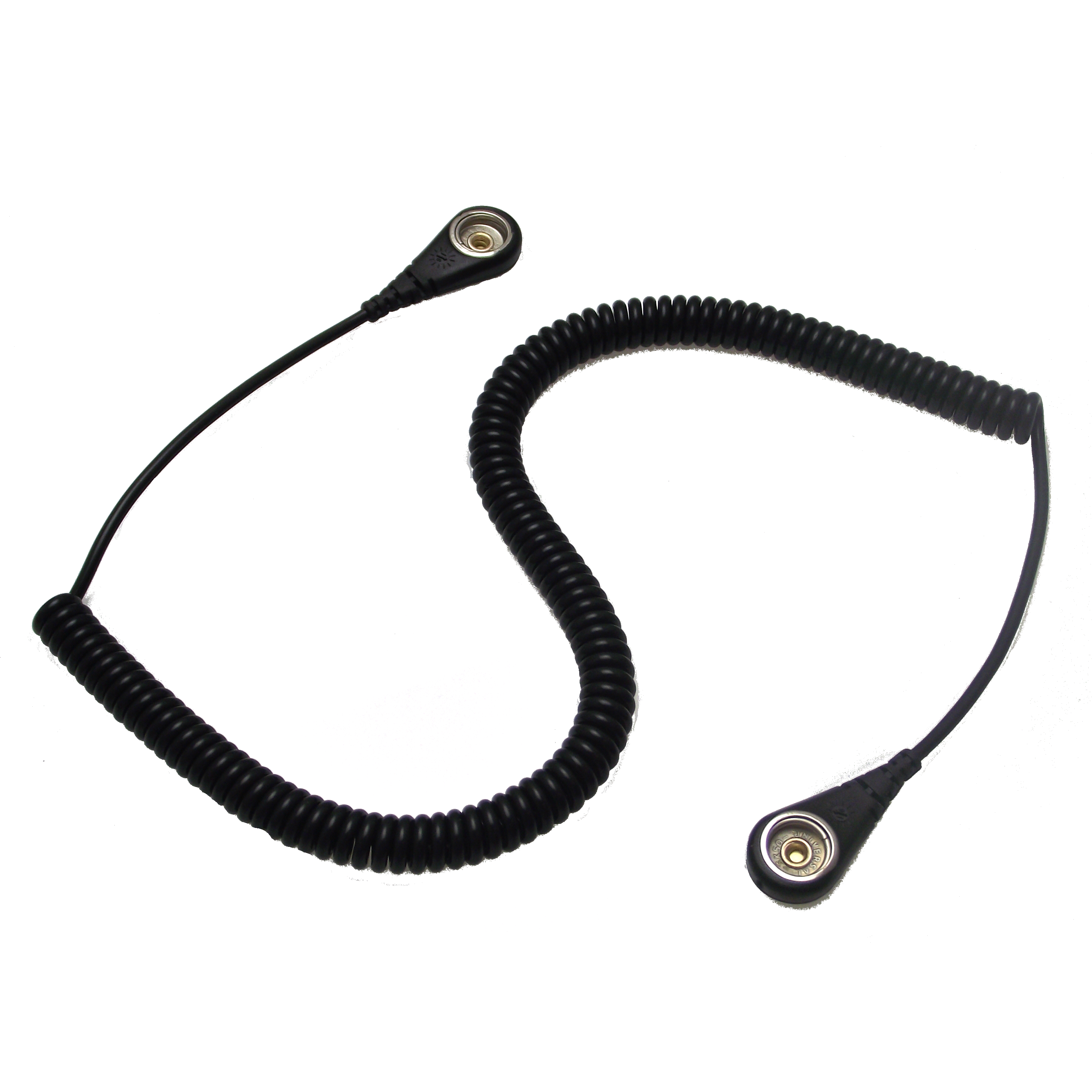 ESD Grounding Premium Black Coiled Grounding Lead Static Safe