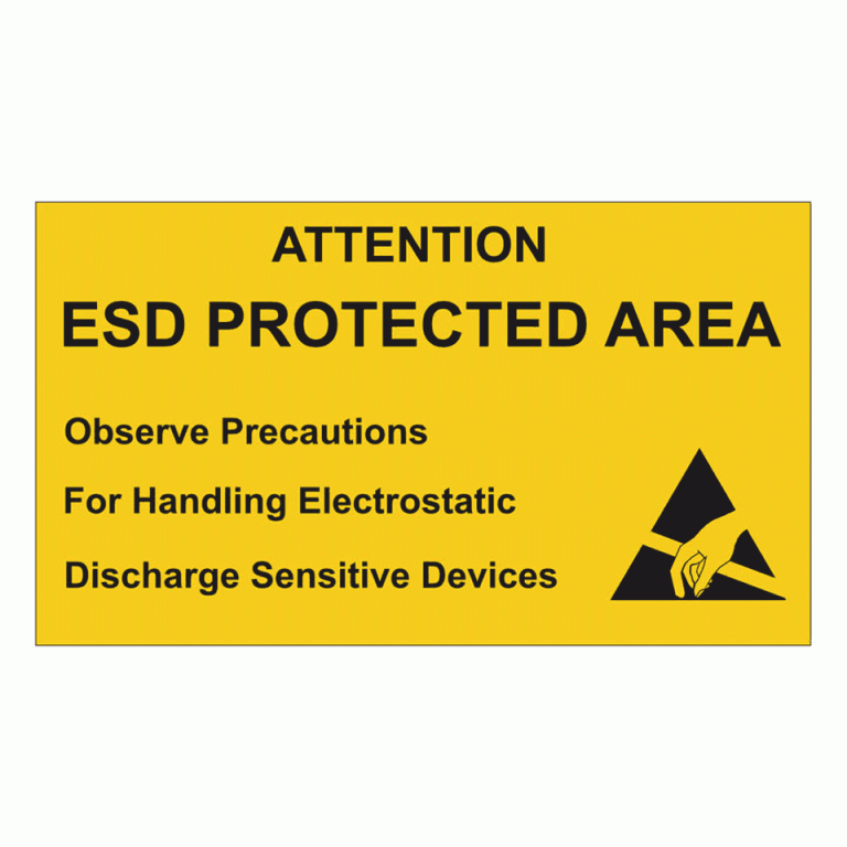 ESD Signs and Labels ESD Protection Static Safe Environments