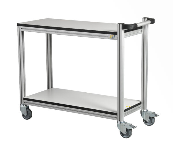 69052 – Kitehawke 2 Tier ESD Trolley 69052 – Kitehawke 2 Tier ESD Trolley