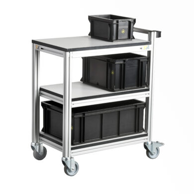 ESD Trolleys and ESD Shelving