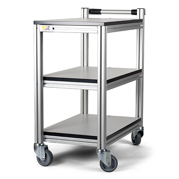 ESD Trolley, 'MW' Aluminium Static Safe Environments