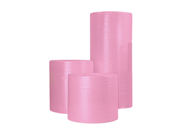 PINK ANTI STATIC SMALL BUBBLE WRAP 500mm / 750mm UK Made Rolls