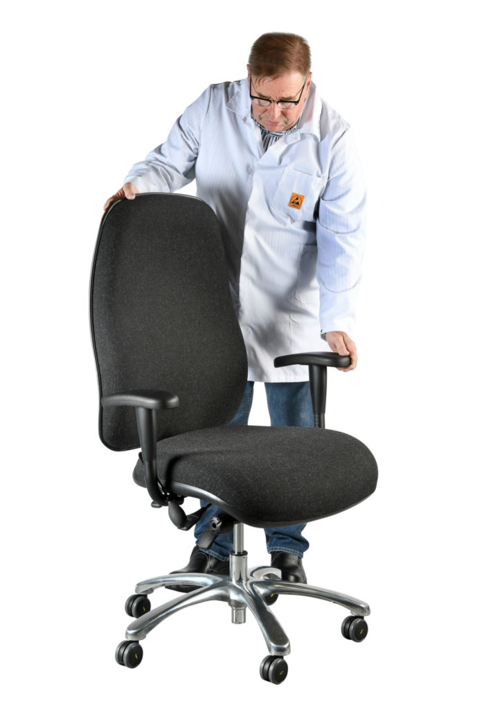 Bariatric ESD Chair for larger users Static Safe Environments