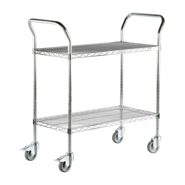 71034 – Two tier wire mesh ESD trolley