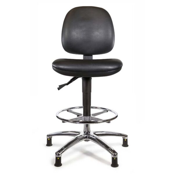 Tech Range High Model ESD Chair With Glides Vinyl Upholstery 25121