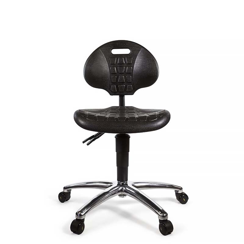 Cleanroom Poly Range ESD chair low model with castors