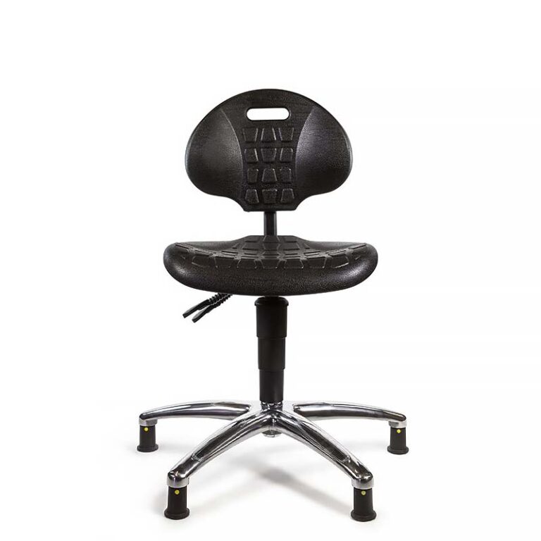 ESD Cleanroom Chair with castors 510mm 630mm Static Safe Environments Ltd