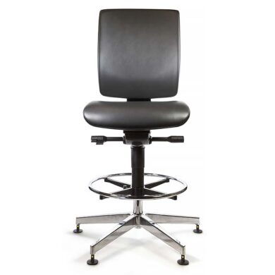 QA Range High Model ESD Chair With Glides Vinyl Upholstery 25127