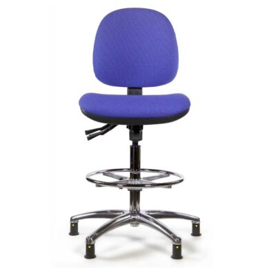 Tech Range High Model ESD Chair With Glides Fabric Upholstery 25120 And 25147