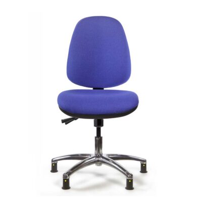 Tech Range Low Model ESD Chair With Glides Fabric Upholstery 25116 And 25146