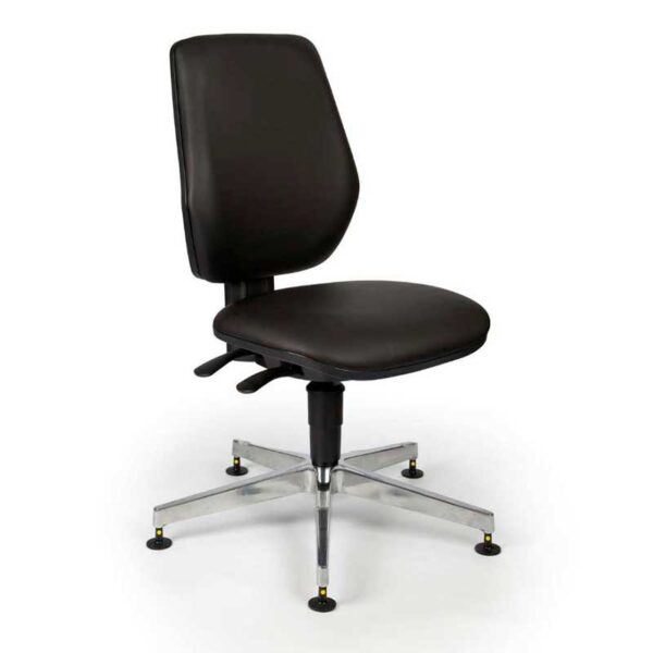 25161 Tech Plus Range Low Model ESD Cleanroom Chair With Glides