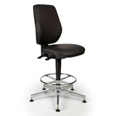 25163 Tech Plus Range High Model ESD Cleanroom Chair With Glides