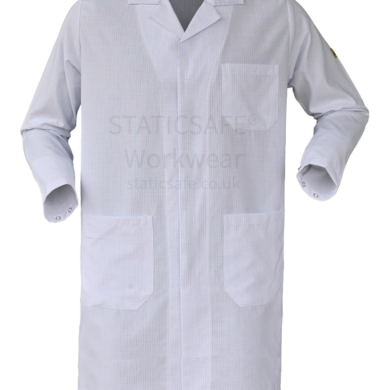 STATICSAFE ESD White Lab Coat
